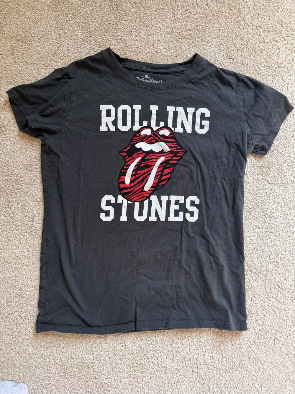 MC2 Saint Barth Dark Gray Rolling Stones Logo Tee